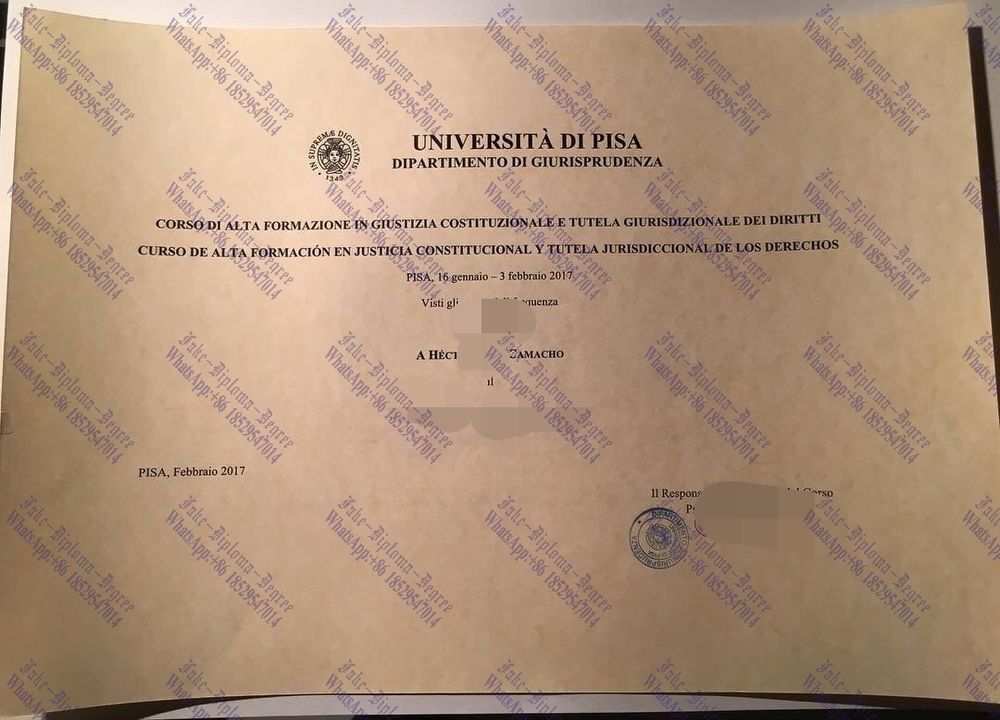 Best Fake University of Pisa Diploma