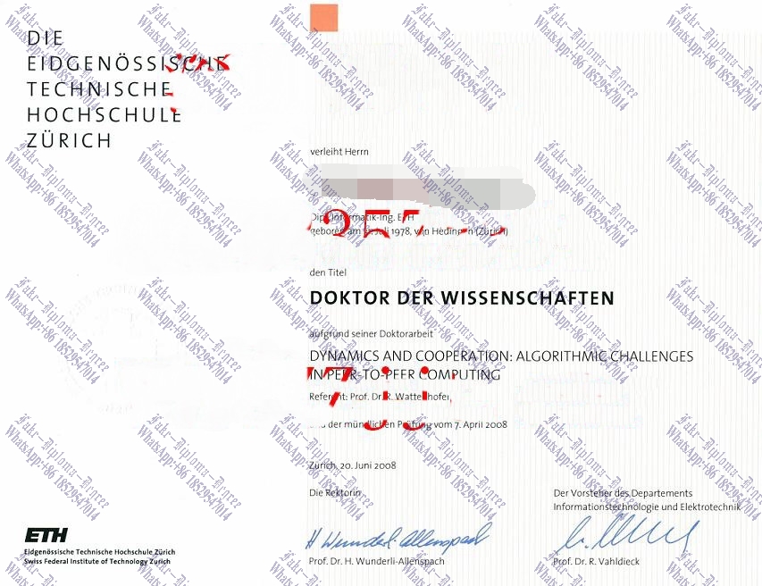 Best Fake Zurich Federal Institute of Technology Diploma