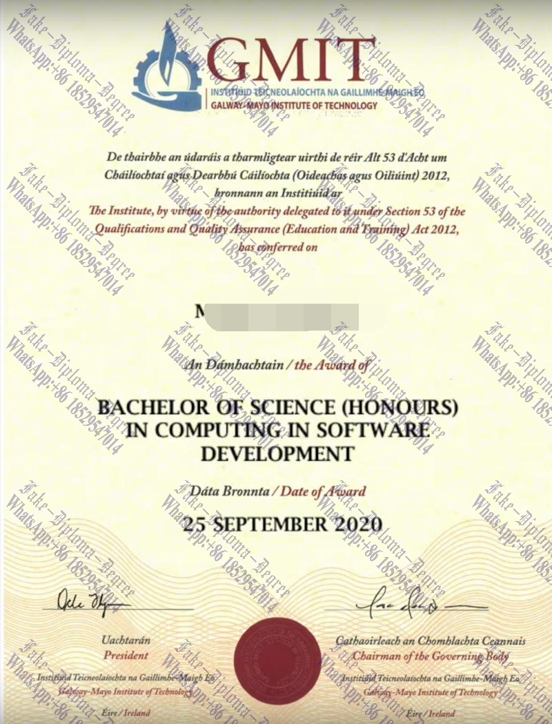 Buy fake Galway Mayo Institute of Technology Diploma