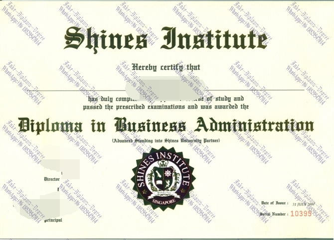 Buy fake Shines Institute Degree