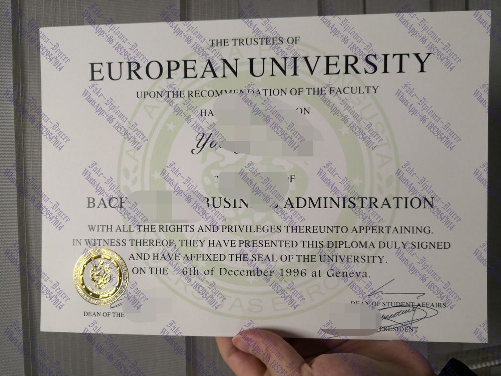 Copy Fake European University Institute (EUI) Diploma