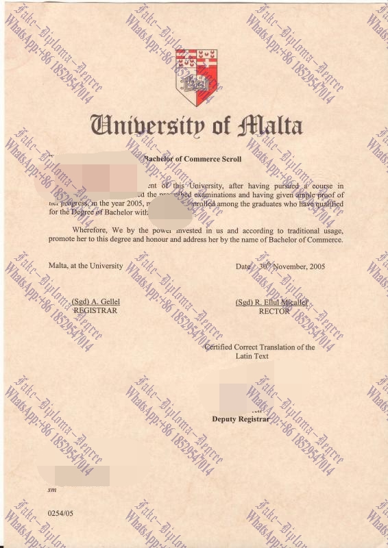 Copy Fake Malta university Diploma