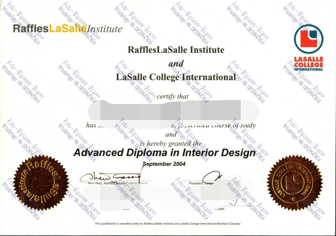 Copy Fake Raffles Design Institute Degree