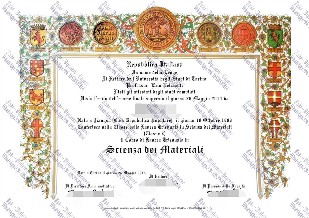 Copy Fake University of Turin Degree