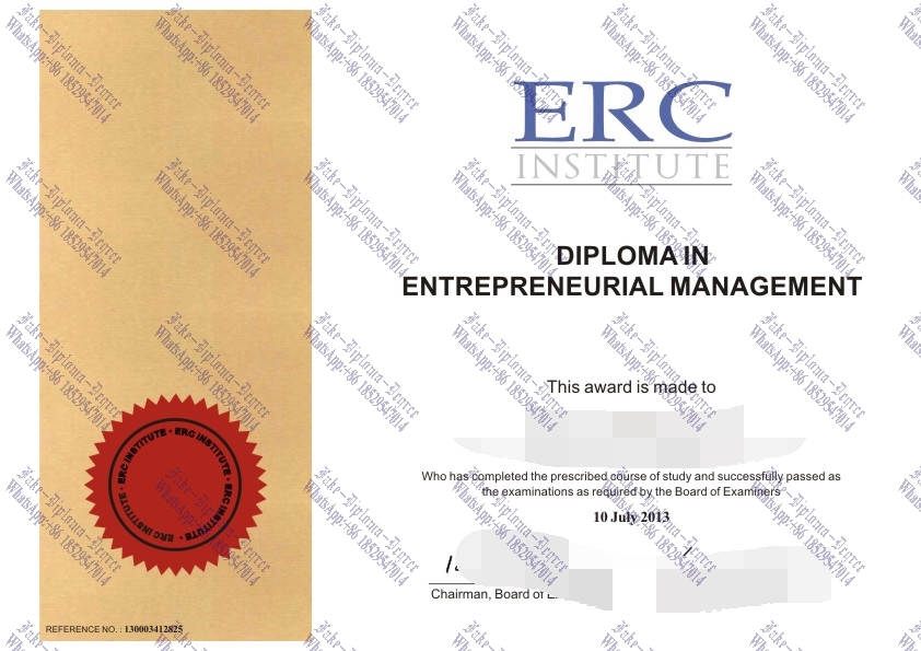 Fake ERC Institute Degree