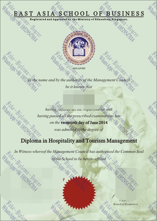 Fake East Asia Institute of Management Degree