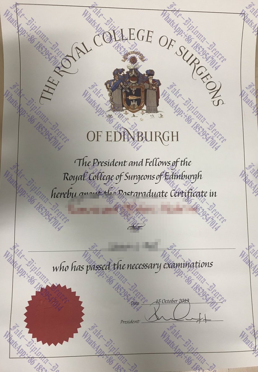 Fake Royal College of Surgeons Diploma