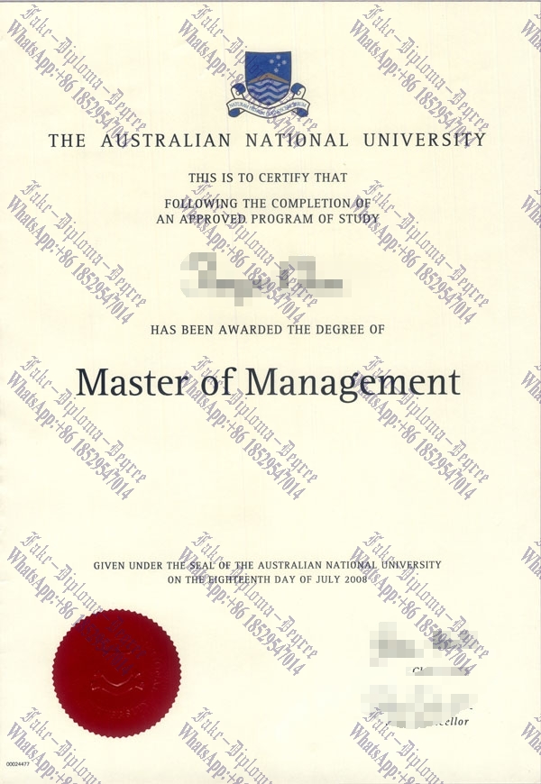 Fake The Australian National University Diploma