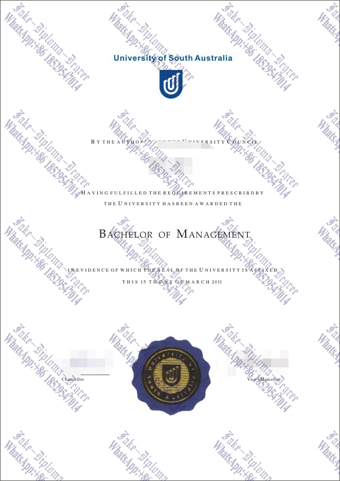 Fake University of South Australila Diploma