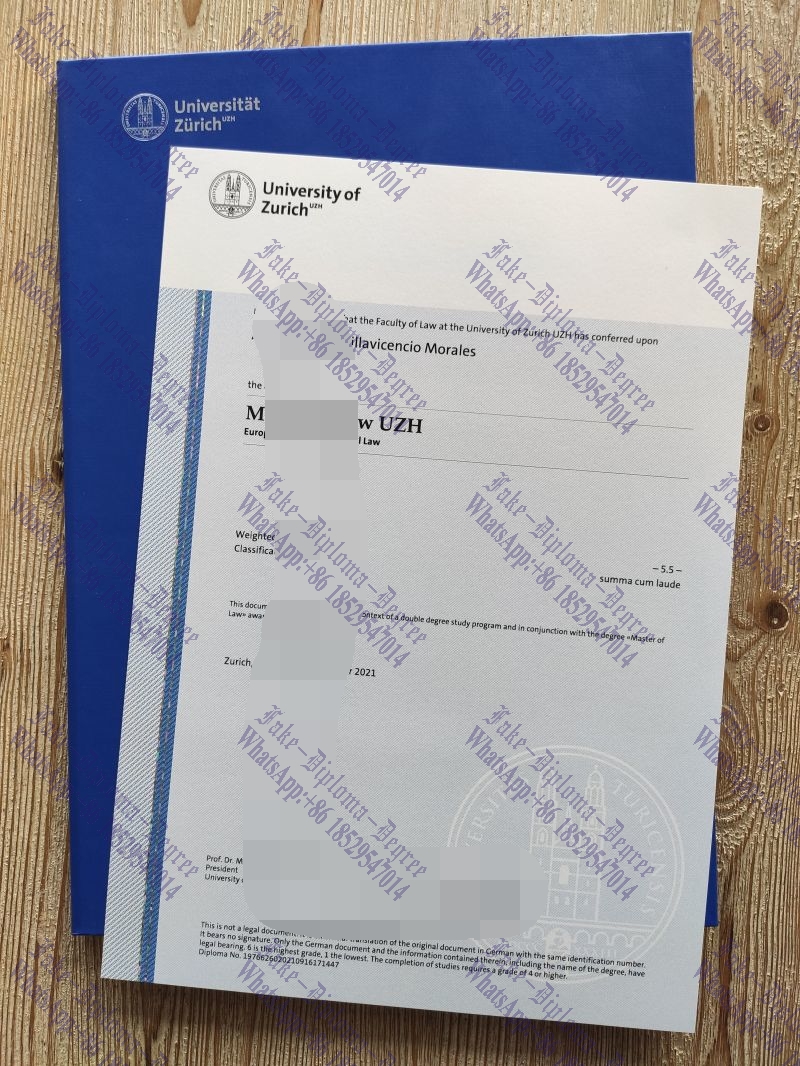 Fake University of Zurich Diploma