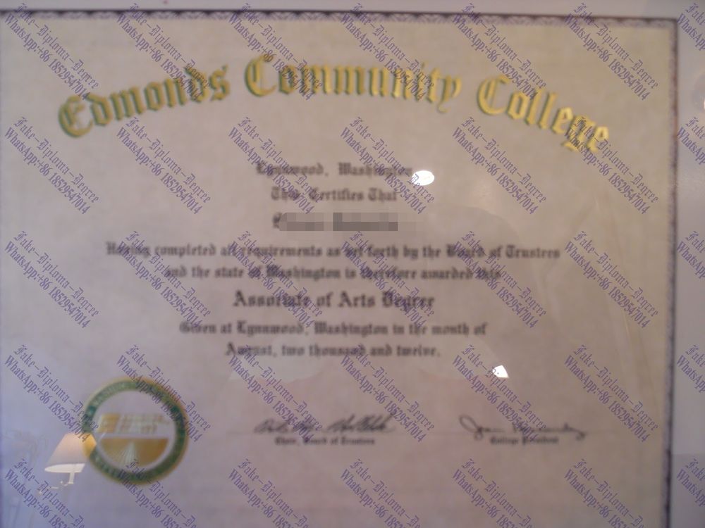 Fake Where to order fake Edmonds Community College Diploma Degree