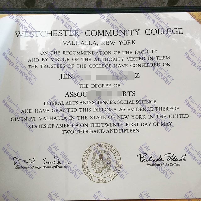 Fake Where to order fake mWestchester Community College Diploma Diploma