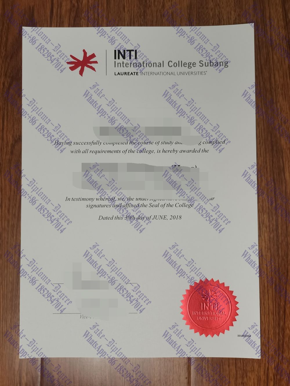 How Fast to Buy Fake INTI International University Colleges Diploma