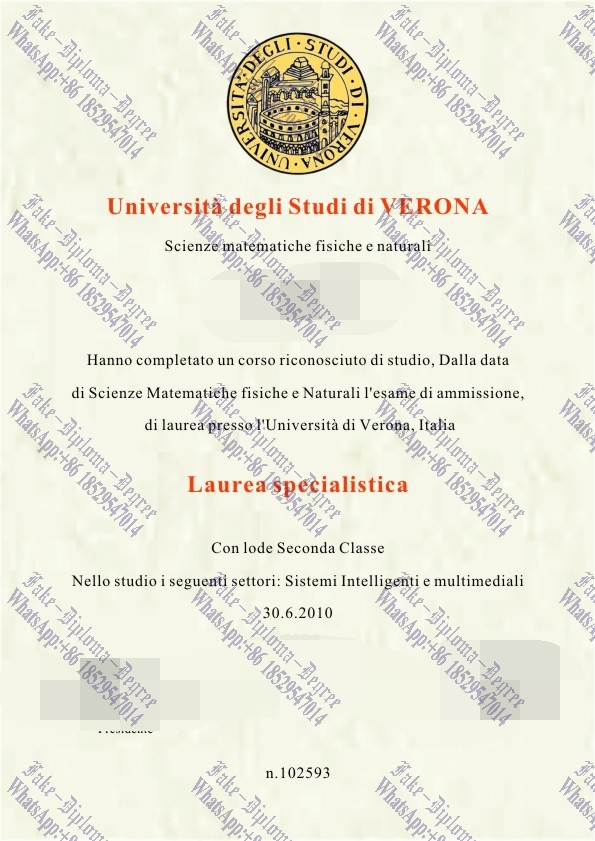 How Fast to Buy Fake University of Verona Diploma