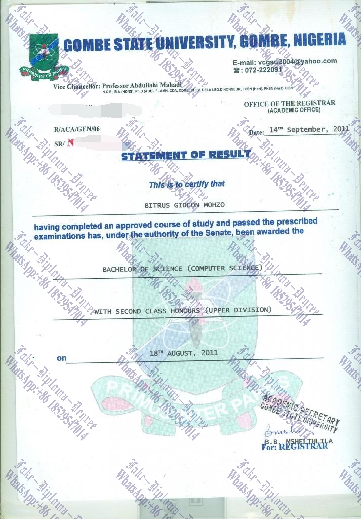 How Fast to Buy Fake gombe state university Diploma