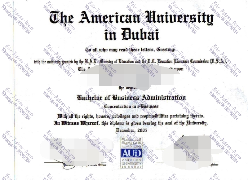 How to buy fake American University in Dubai Diploma