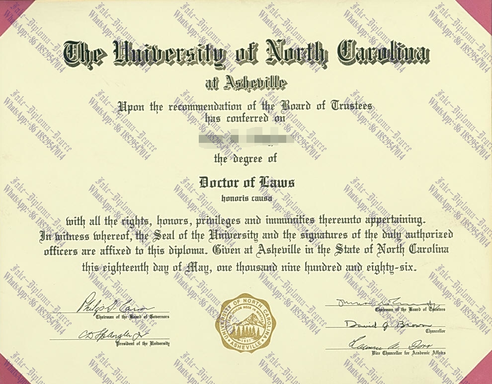 How to buy fake University of North Carolina at Asheville Diploma