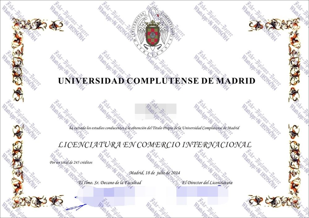 How to buy phony Complutense University of Madrid Degree