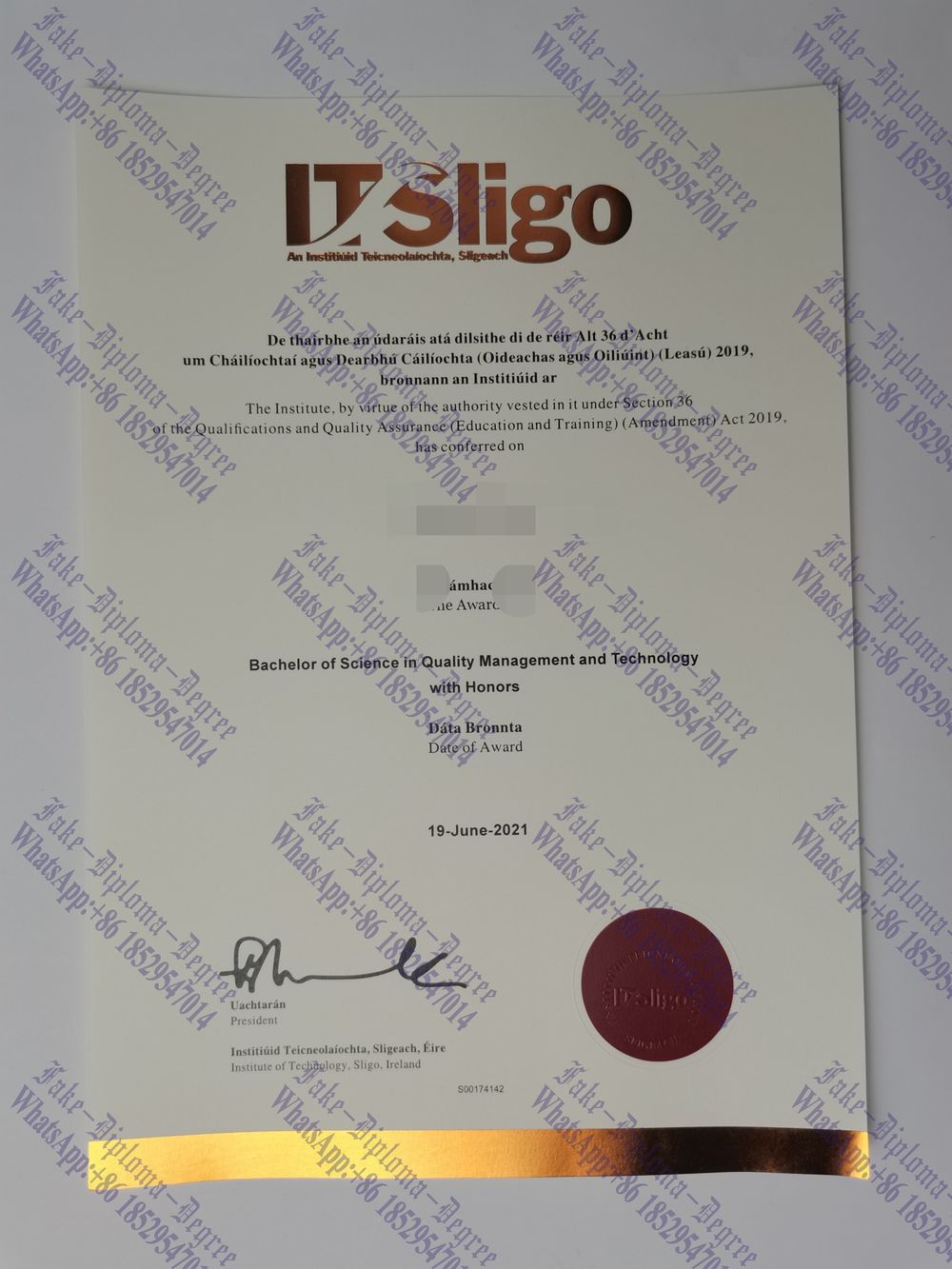 How to buy phony Copy Fake Atlantic Technological University Sligo Degree Diploma