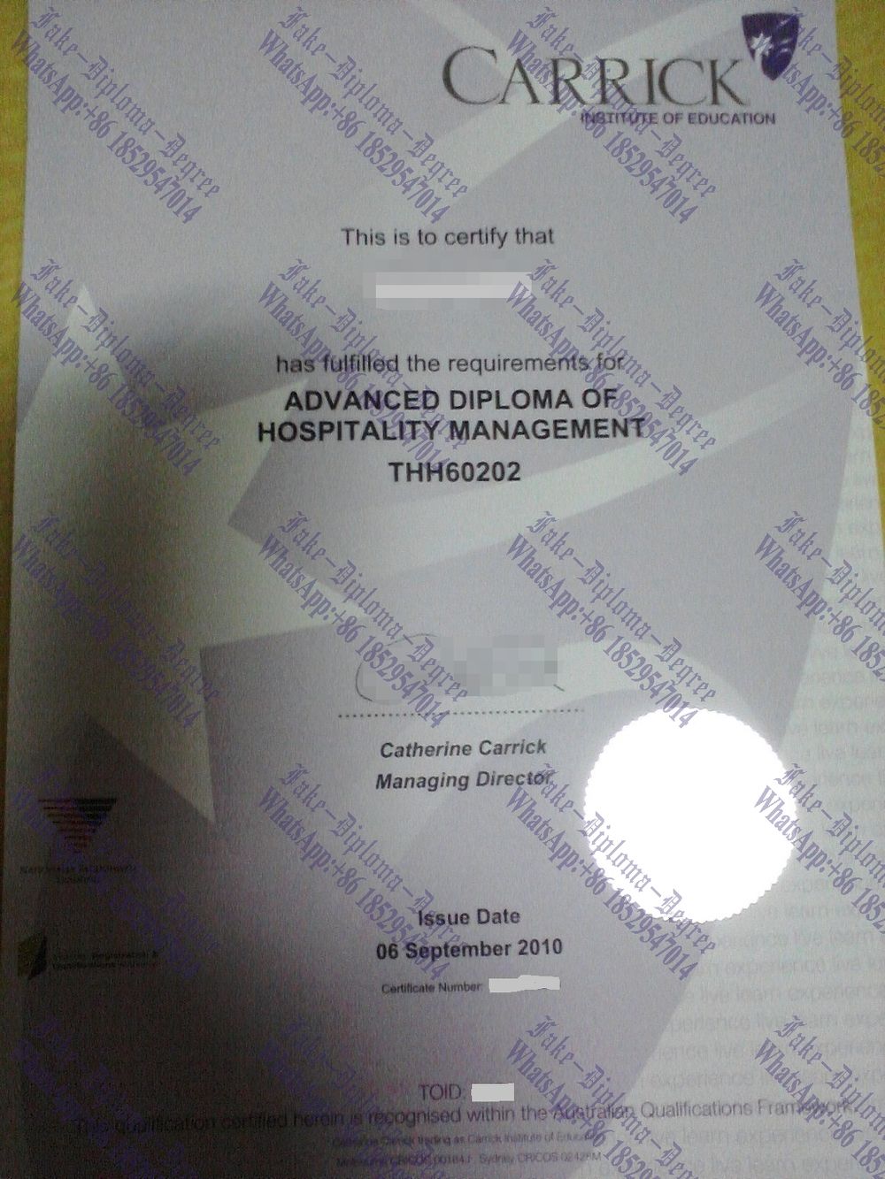 How to create fake ACTH Management Diploma