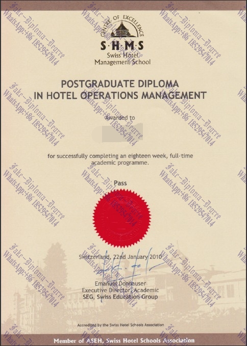 How to create fake Swiss Hotel Management School Degree