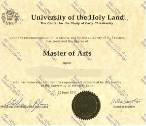 How to create fake University of the Holy Land Diploma