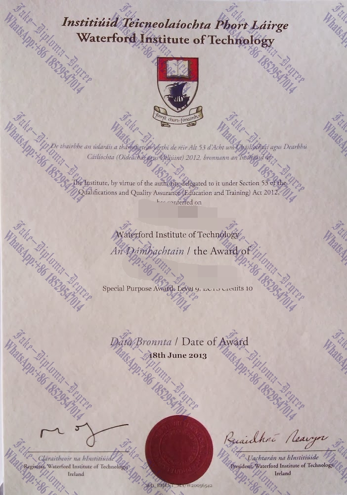 How to create fake Waterford Institute of Technology Diploma