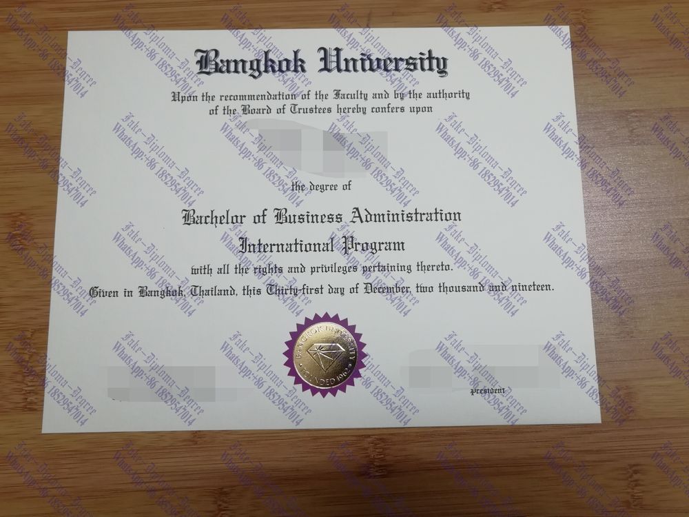 How to purchase fake Bangkok University Diploma