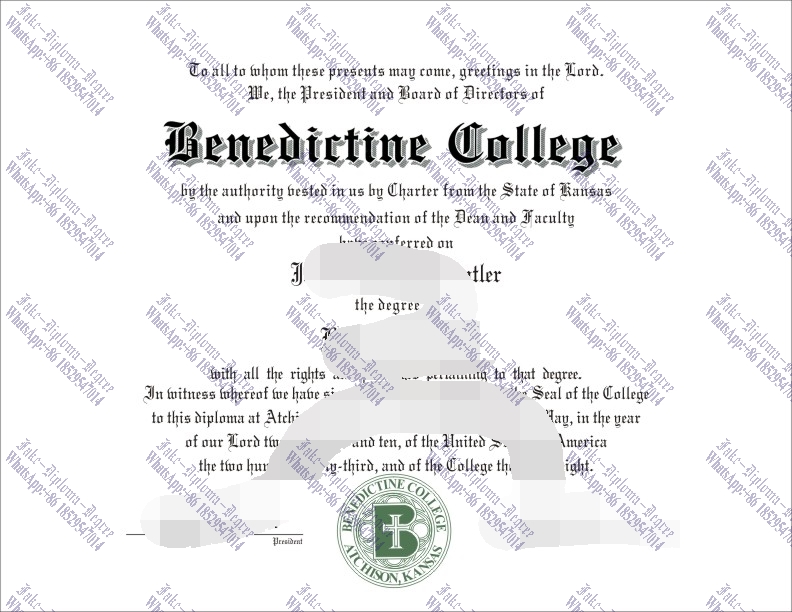 How to purchase fake Benedictine College Diploma