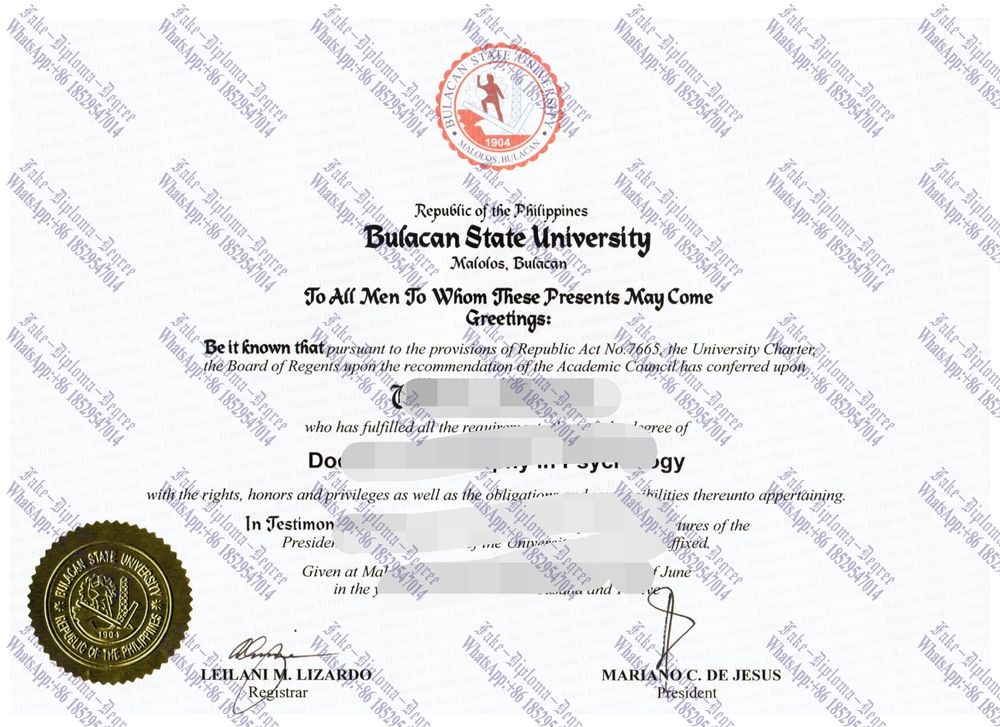 How to purchase fake Bulacan State University Diploma