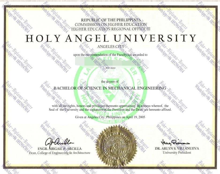 How to purchase fake Holy Angel University Diploma