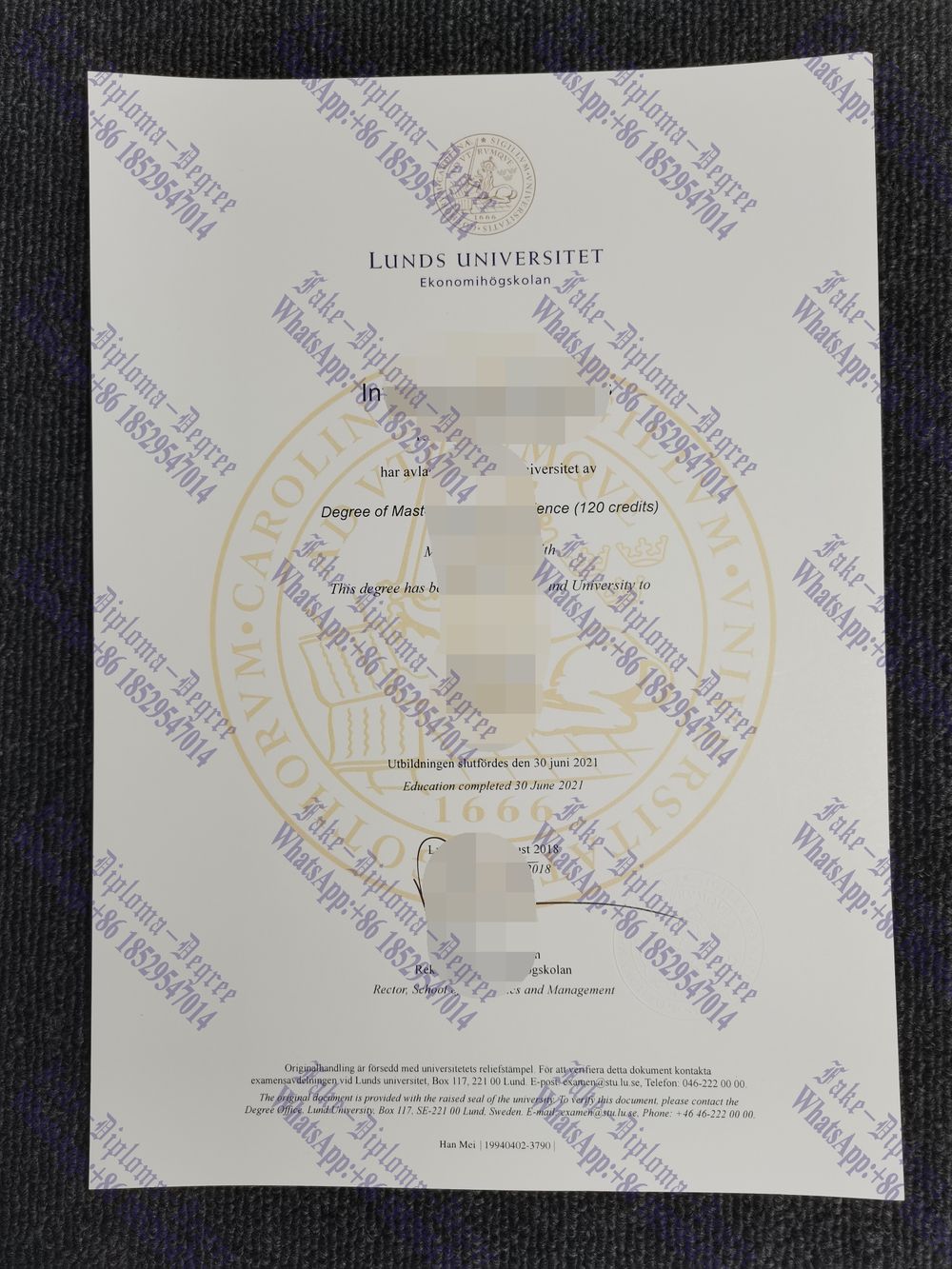 How to purchase fake Lund University Diploma