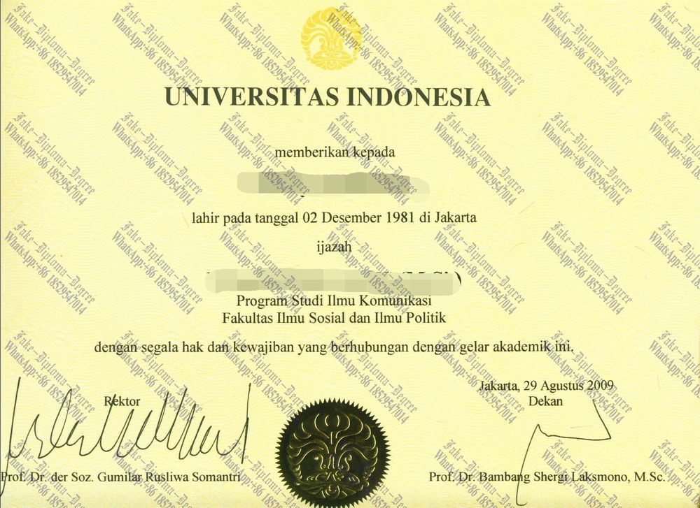 How to purchase fake Universitas Indonesia Degree