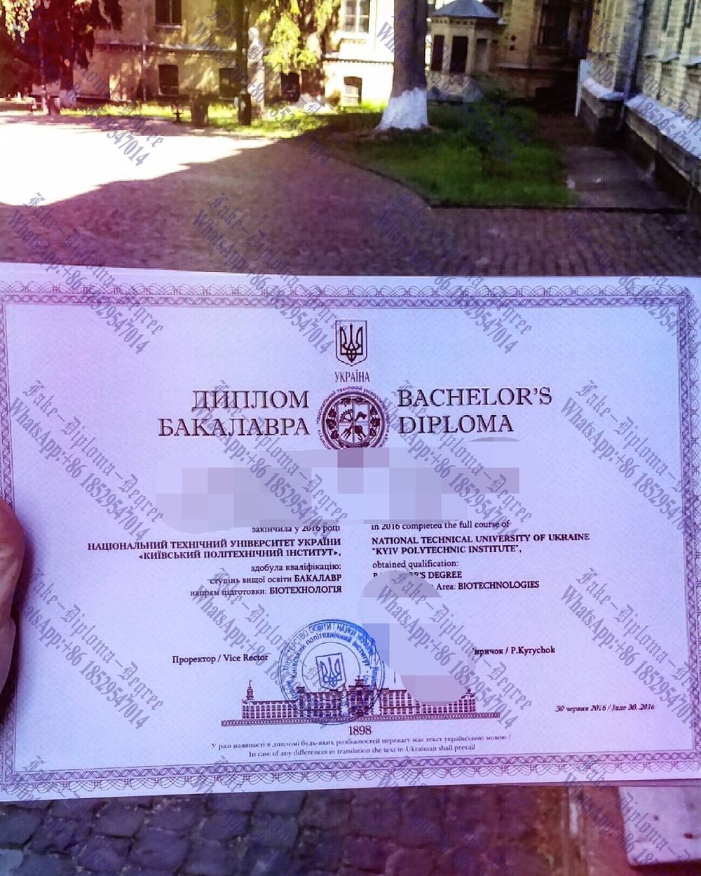 Is it possible to buy fake Igor Sikorsky Kyiv Polytechnic Institute Diploma