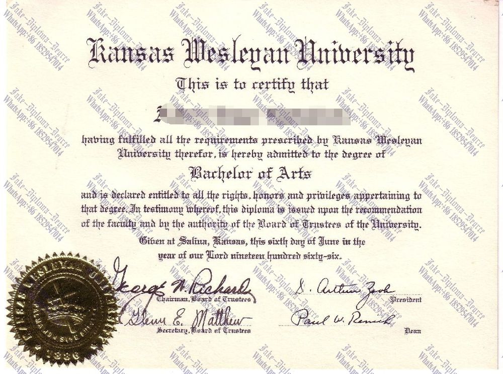 Is it possible to buy fake Kansas Wesleyan University Diploma