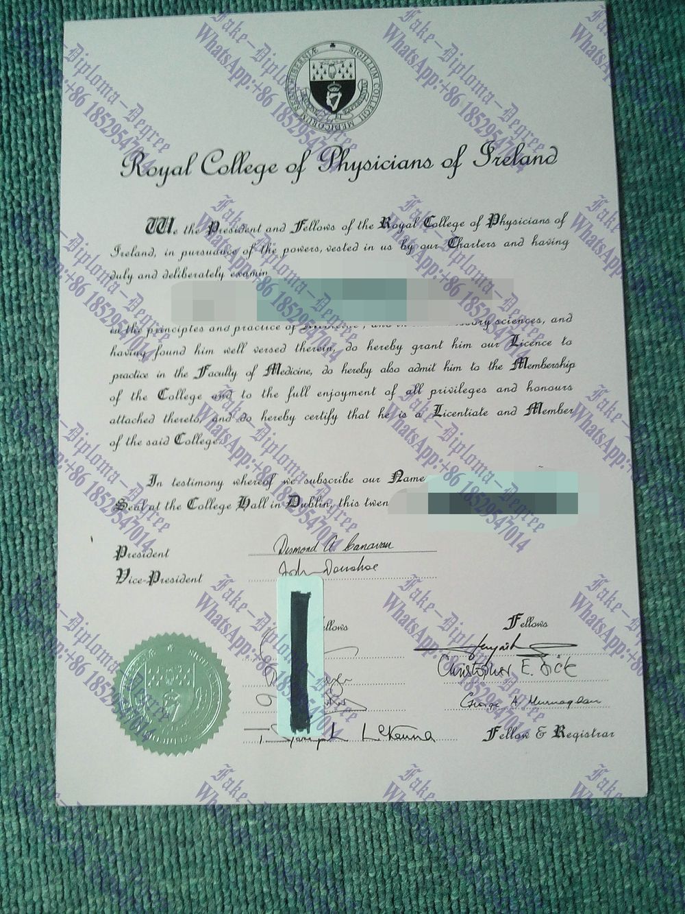 Is it possible to buy fake Royal College of Physicians Diploma