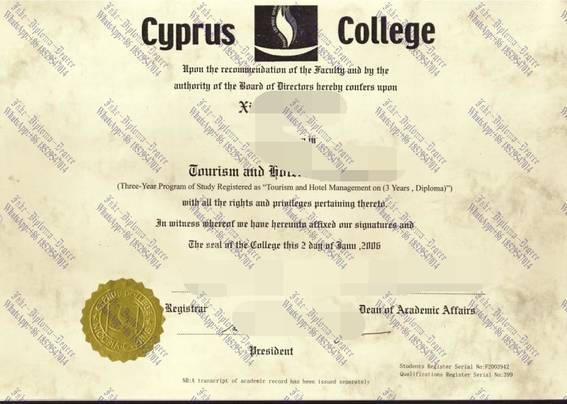 Is it possible to buy fake University of Cyprus Diploma