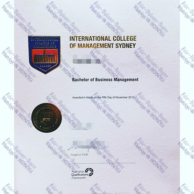 Purchase phony International College of Management, Sydney Degree