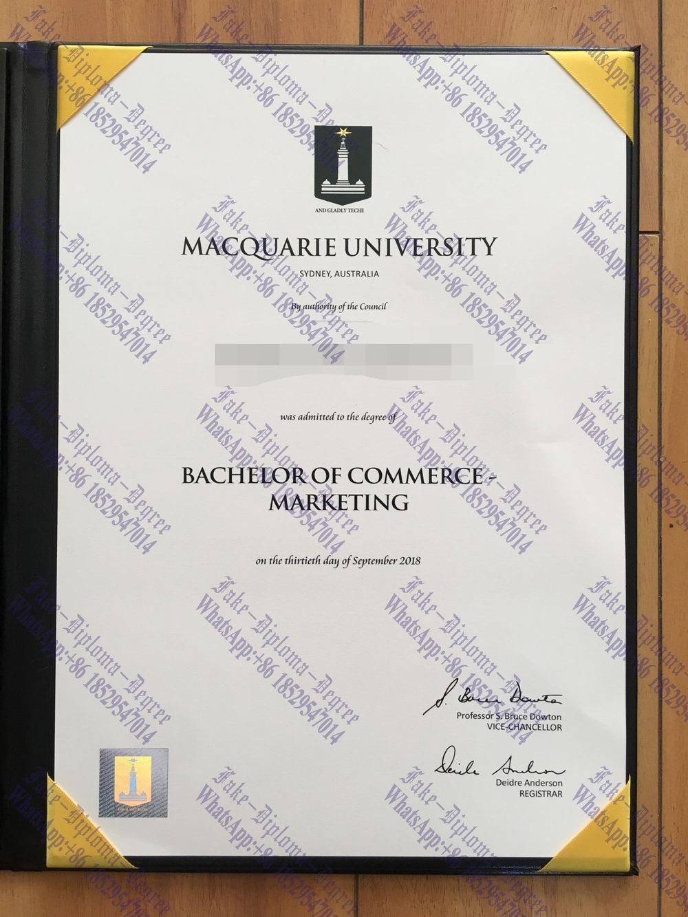 Purchase phony Macquarie University Diploma