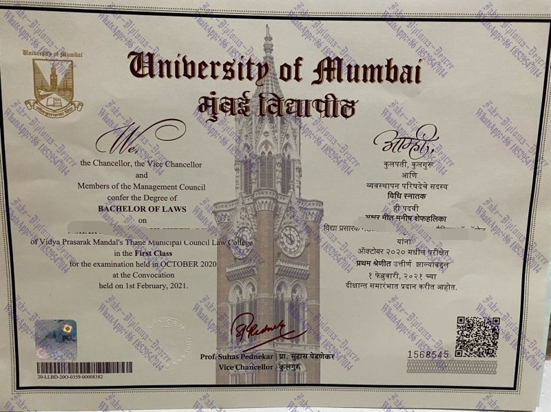 Purchase phony University of Mumbai Degree