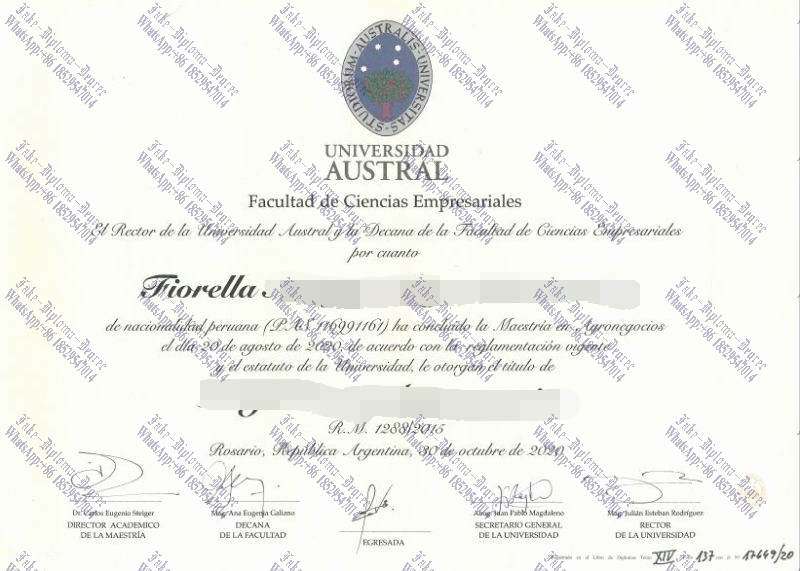 The best website to buy fake Austral University Diploma