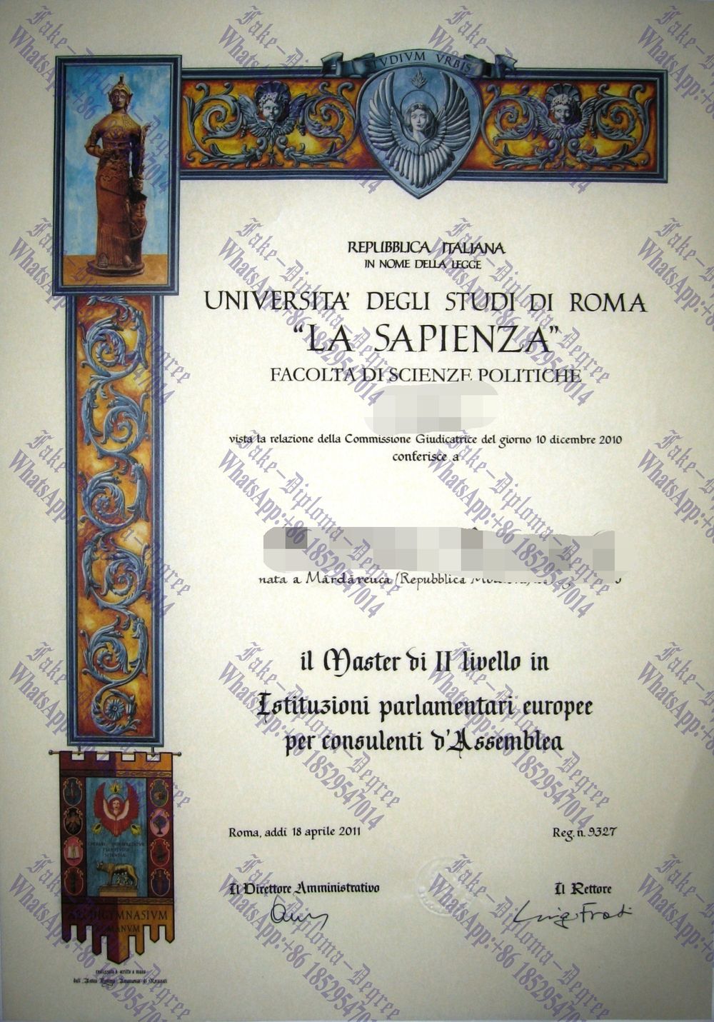 The best website to buy fake Università degli Studi di ROMA La Sapienza Degree