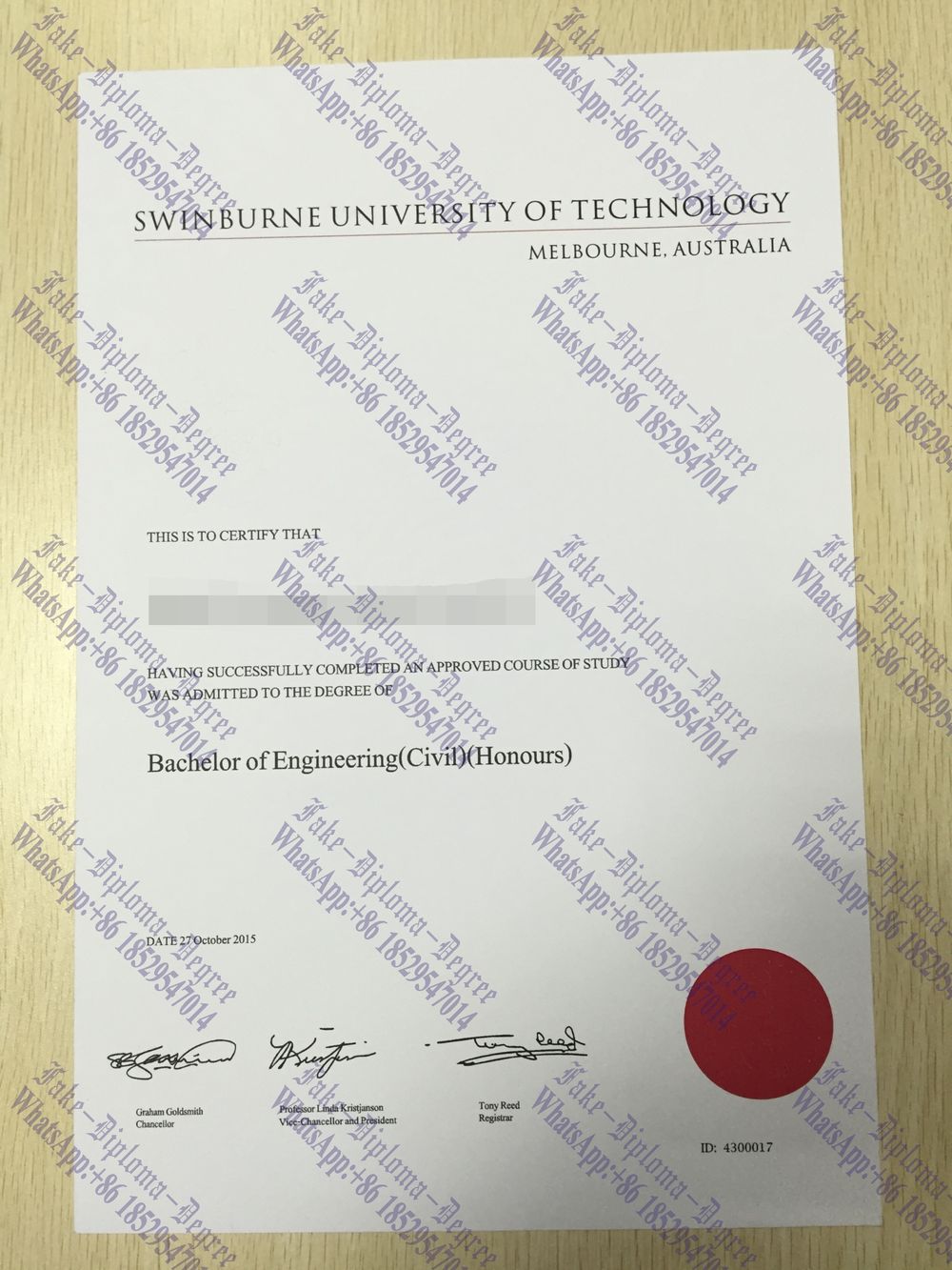 The steps to buy fake Swinburne University of Technology Diploma