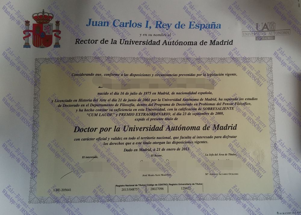 Where to purchase fake Purchase fake Autonomous University of Madrid Diploma Diploma