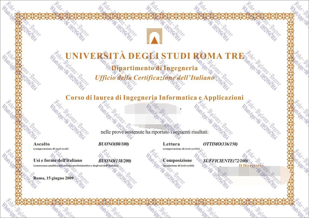 Where to purchase fake Roma Tre University Degree