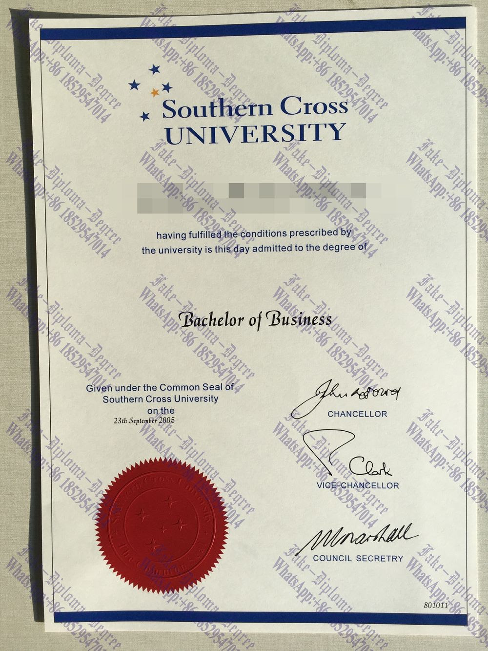 Where to purchase fake Southern Cross University Degree